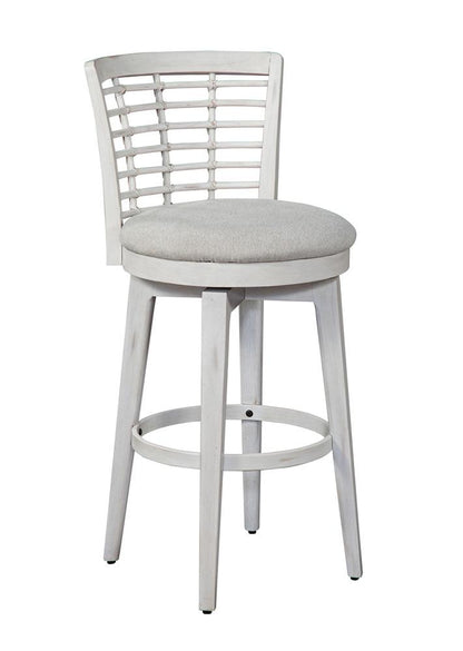 American Woodcrafters - Beach Comber Bar Height Swivel Stool - Weathered White - D-8510-345-30F veiw 1