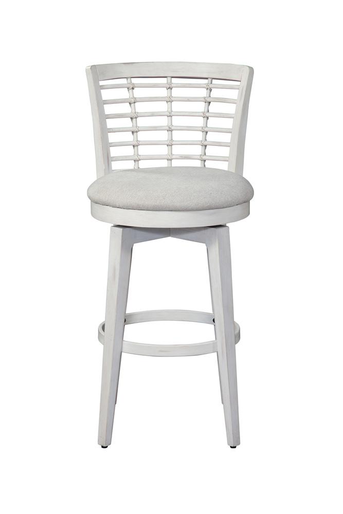 American Woodcrafters - Beach Comber Bar Height Swivel Stool - Weathered White - D-8510-345-30F veiw 2