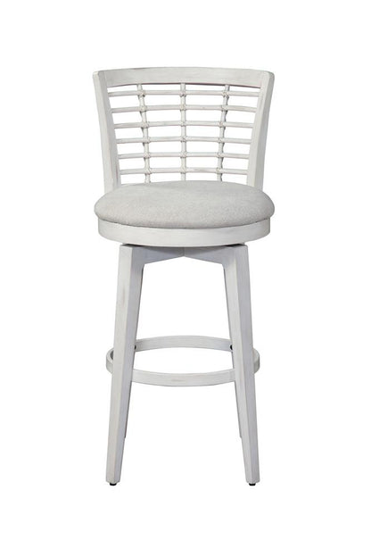 American Woodcrafters - Beach Comber Bar Height Swivel Stool - Weathered White - D-8510-345-30F veiw 2