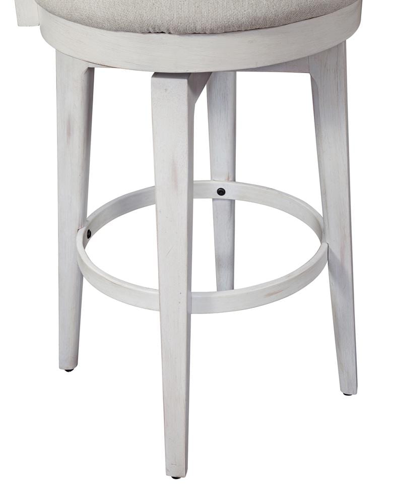 American Woodcrafters - Beach Comber Bar Height Swivel Stool - Weathered White - D-8510-345-30F veiw 3