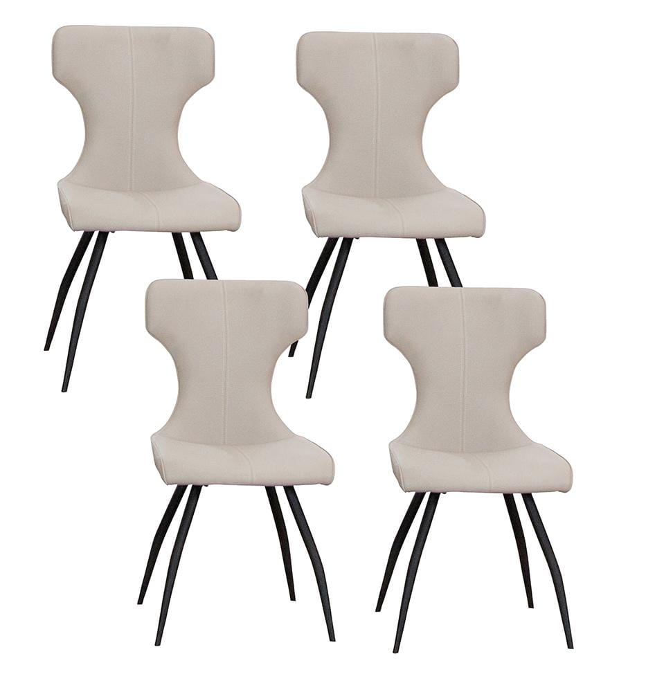 Sunset Trading - Echo Upholstered Dining Chairs (Set of 4) - Taupe/Matte Black Legs - CR-G5124-03-4 veiw 1