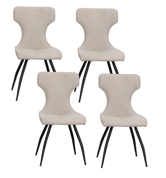 Sunset Trading - Echo Upholstered Dining Chairs (Set of 4) - Taupe/Matte Black Legs - CR-G5124-03-4 veiw 1