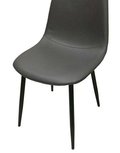 Sunset Trading - Leda Dining Chairs (Set of 2) - Charcoal Grey/Matte Black Legs - CR-K5338-01-2 veiw 6
