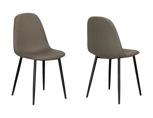 Sunset Trading - Leda Dining Chairs (Set of 2) - Mocha Brown/Matte Black Legs - CR-K5338-09-2 veiw 1