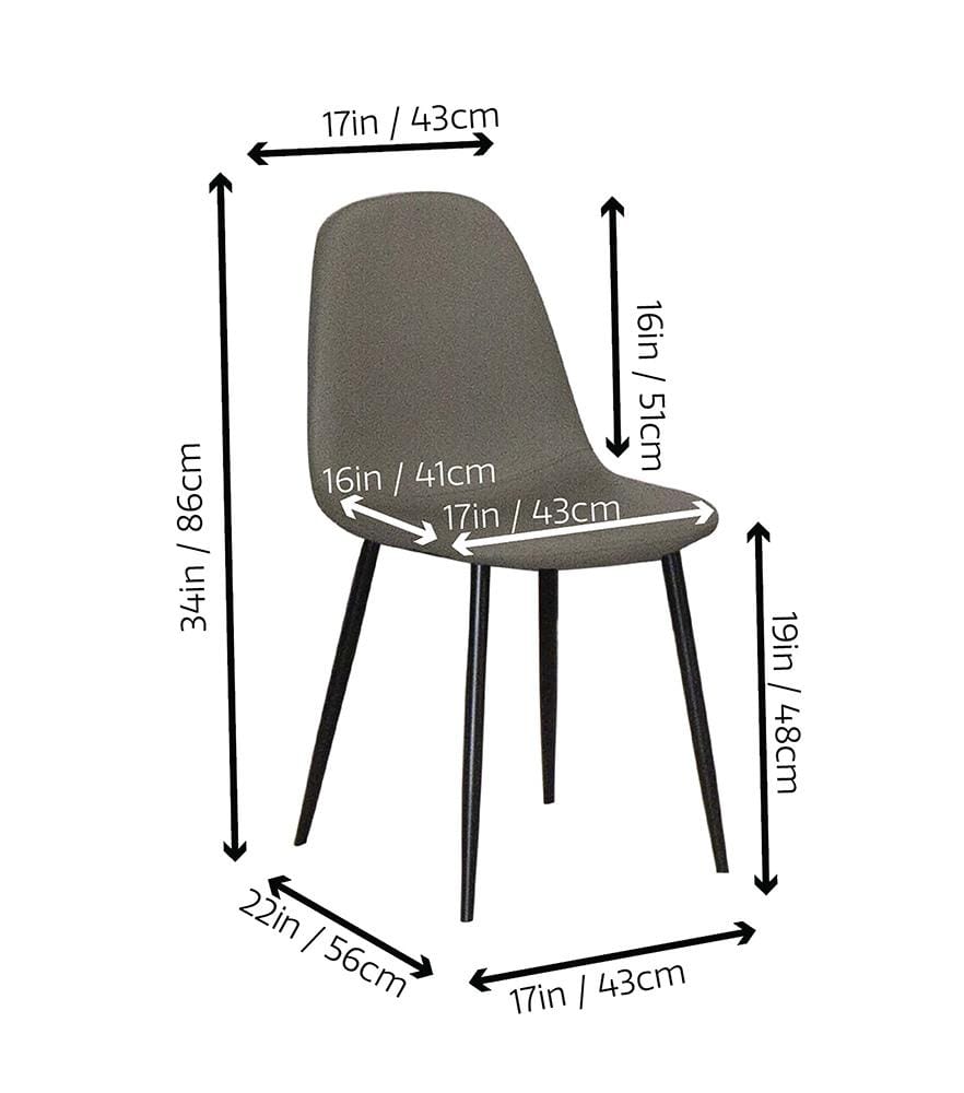Sunset Trading - Leda Dining Chairs (Set of 2) - Mocha Brown/Matte Black Legs - CR-K5338-09-2 veiw 3