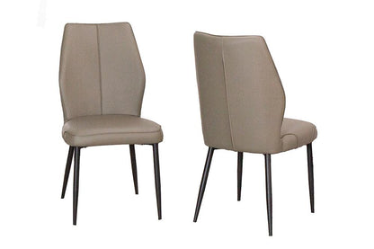 Sunset Trading - Mara Faux Leather Dining Chairs (Set of 2) - Mocha Brown/Matte Black Legs - CR-G5458-09-2 veiw 1