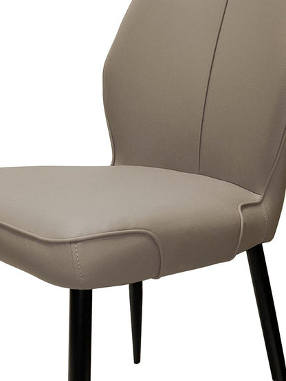 Sunset Trading - Mara Faux Leather Dining Chairs (Set of 2) - Mocha Brown/Matte Black Legs - CR-G5458-09-2 veiw 6