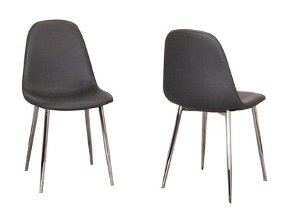 Sunset Trading - Venu Dining Chairs (Set of 2) - Charcoal Grey/Silver Chrome Legs - CR-K5770-01-2 veiw 1