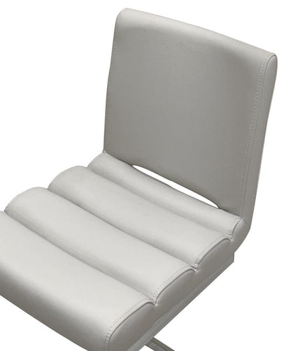 Sunset Trading - Delta 24in Upholstered Barstools (Set of 2) - Light Gray/Silver Chrome Legs - CR-G5115-25-2 veiw 6