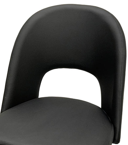 Sunset Trading - Portia Black Faux Leather Upholstered Dining Chairs (Set of 2) - Black/Matte Black Legs - CR-ND545-01-2 veiw 6
