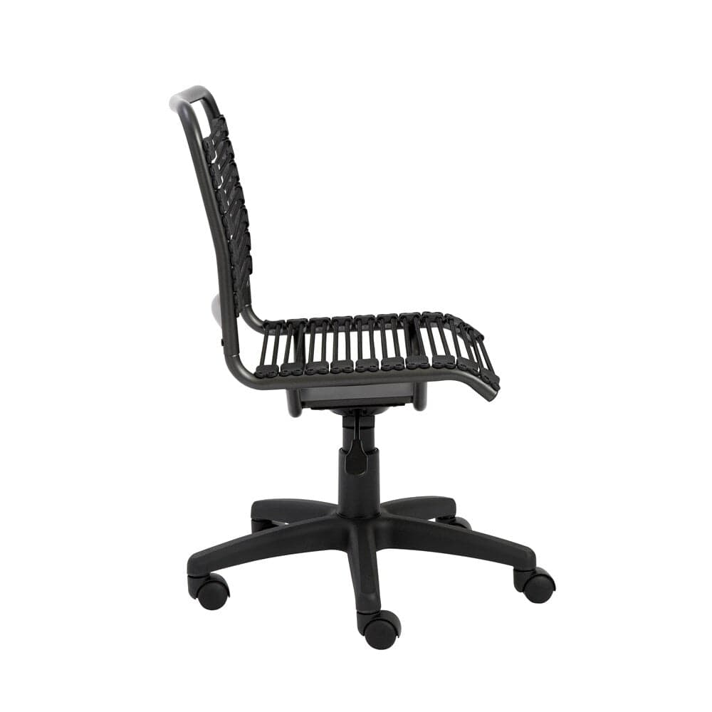 Euro Style - Bungie Low Back Office Chair, Black/Graphite - 02541 veiw 3