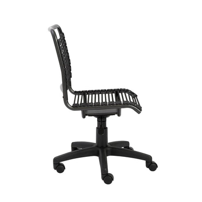 Euro Style - Bungie Low Back Office Chair, Black/Graphite - 02541 veiw 3