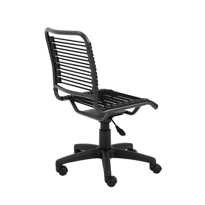 Euro Style - Bungie Low Back Office Chair, Black/Graphite - 02541 veiw 4