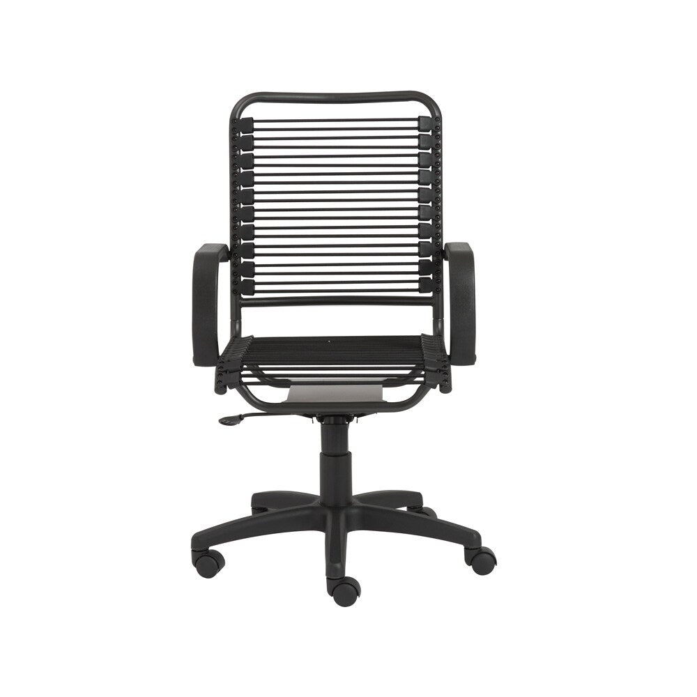Euro Style - Bradley Bungie Office Chair, Black/Graphite - 02548 veiw 1