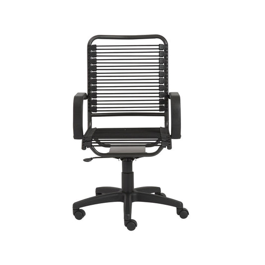 Euro Style - Bradley Bungie Office Chair, Black/Graphite - 02548 veiw 1