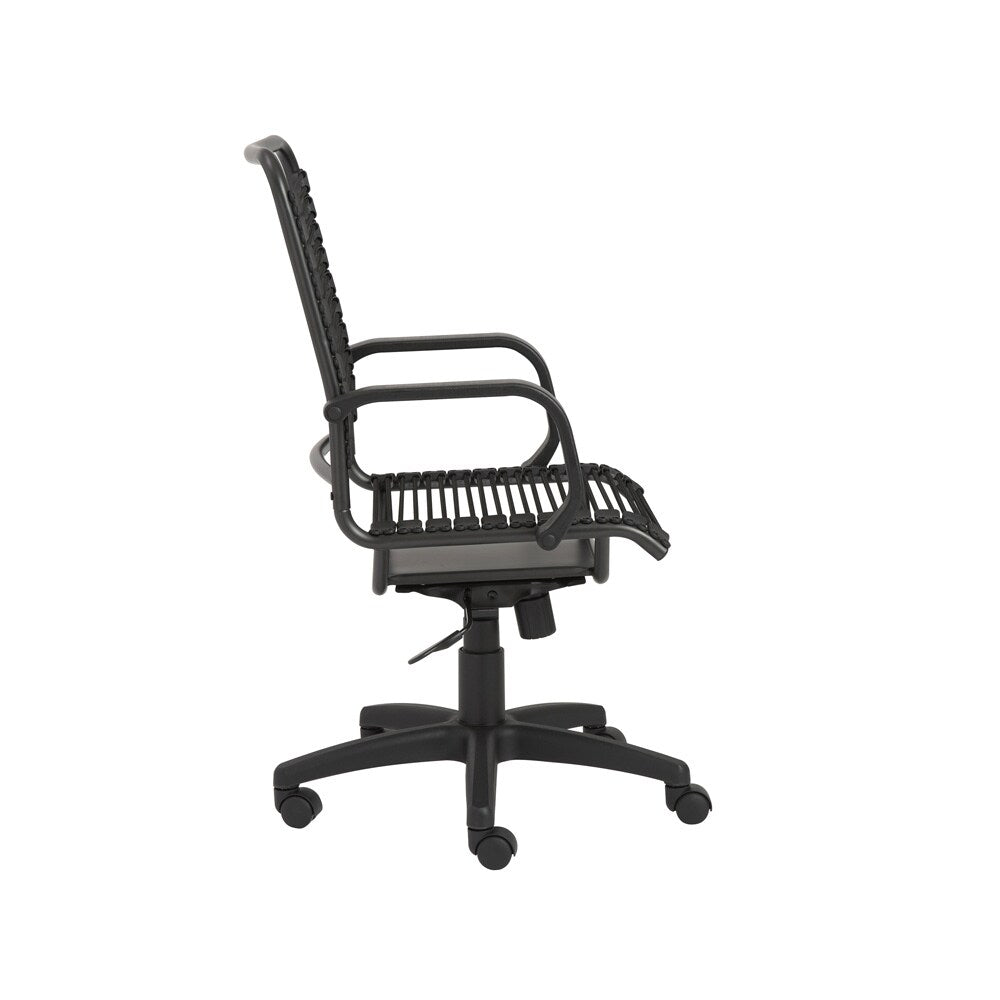 Euro Style - Bradley Bungie Office Chair, Black/Graphite - 02548 veiw 3