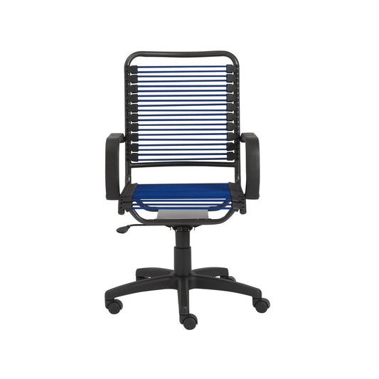 Euro Style - Bradley Bungie Office Chair, Blue/Graphite - 02548BLU veiw 1