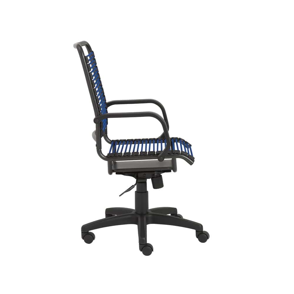 Euro Style - Bradley Bungie Office Chair, Blue/Graphite - 02548BLU veiw 3
