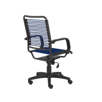 Euro Style - Bradley Bungie Office Chair, Blue/Graphite - 02548BLU veiw 4