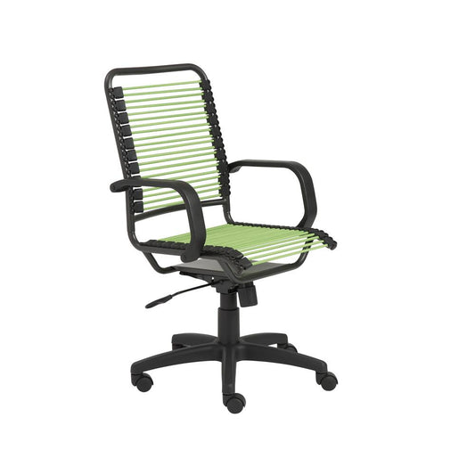 Euro Style - Bradley Bungie Office Chair, Green/Graphite - 02548GRN veiw 2