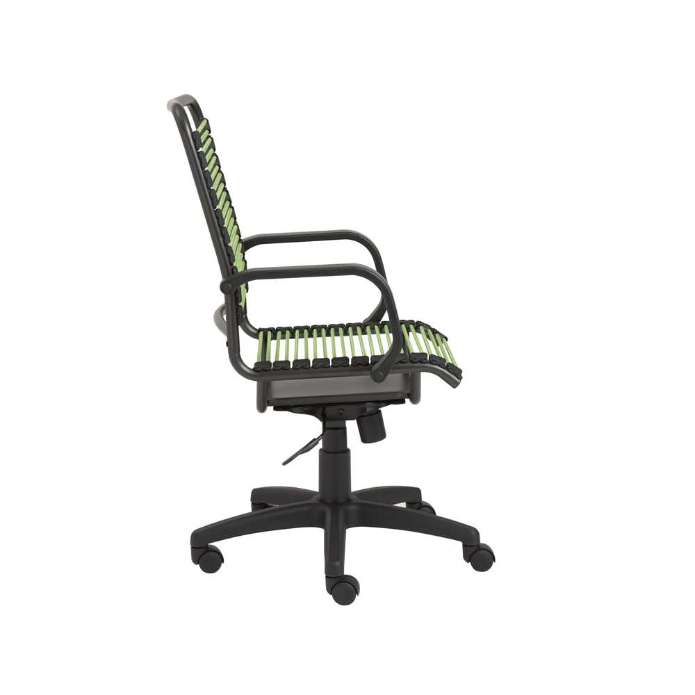 Euro Style - Bradley Bungie Office Chair, Green/Graphite - 02548GRN veiw 3