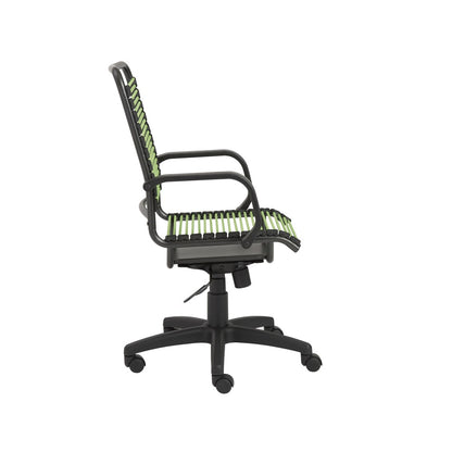 Euro Style - Bradley Bungie Office Chair, Green/Graphite - 02548GRN veiw 3