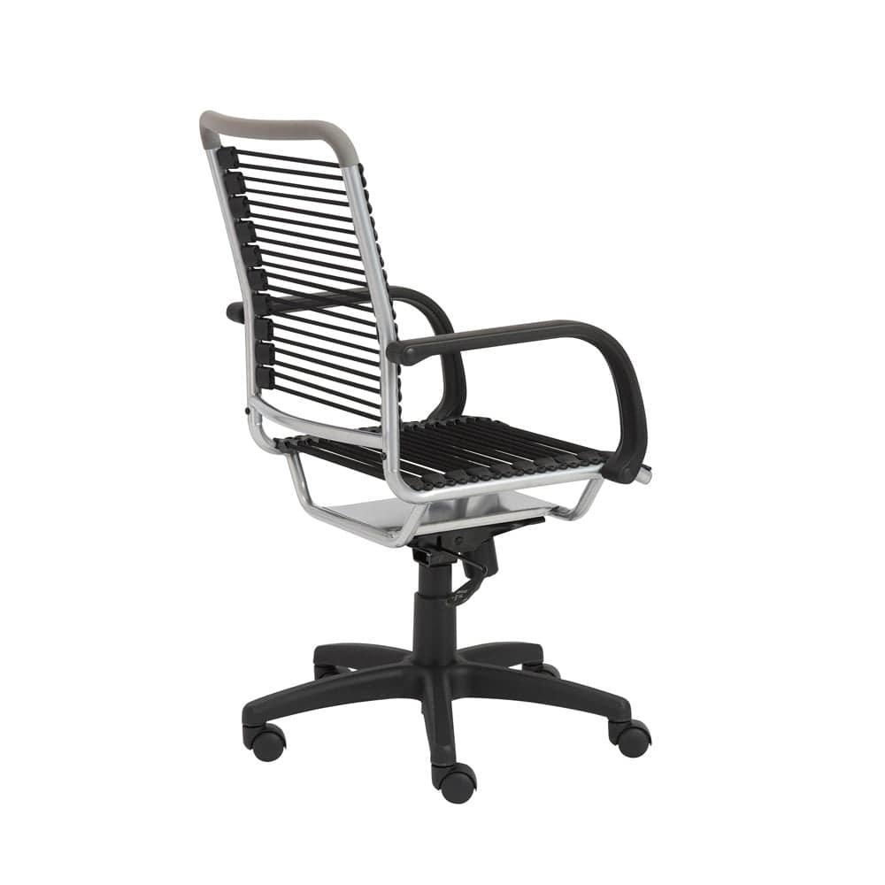 Euro Style - Bungie High Back Office Chair, Black/Aluminum - 02556 veiw 4