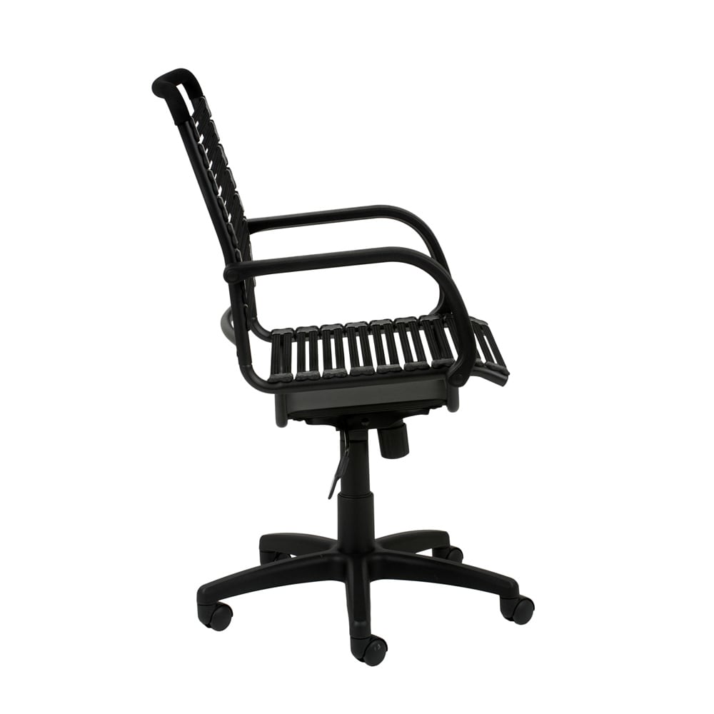 Euro Style - Bungie Flat High Back Office Chair, Black/Graphite - 02570BLK veiw 3