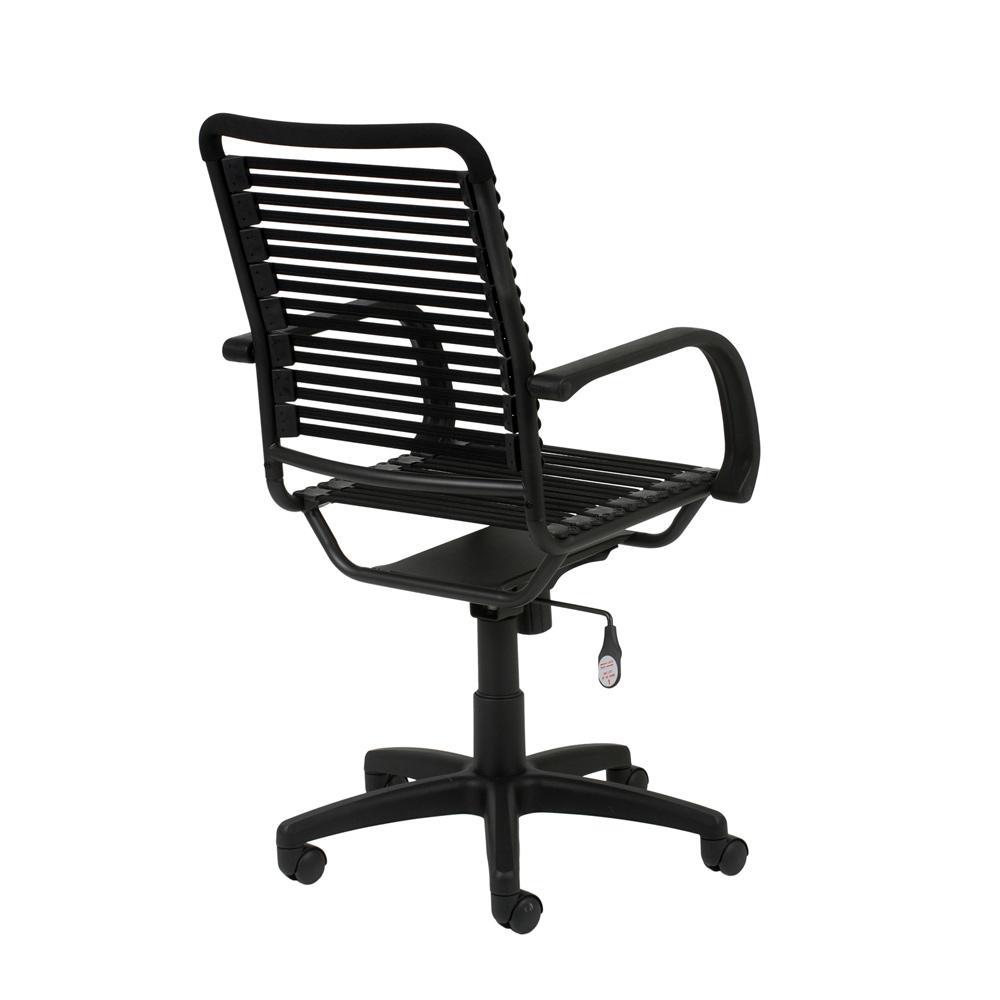 Euro Style - Bungie Flat High Back Office Chair, Black/Graphite - 02570BLK veiw 4