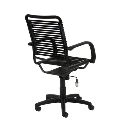 Euro Style - Bungie Flat High Back Office Chair, Black/Graphite - 02570BLK veiw 4