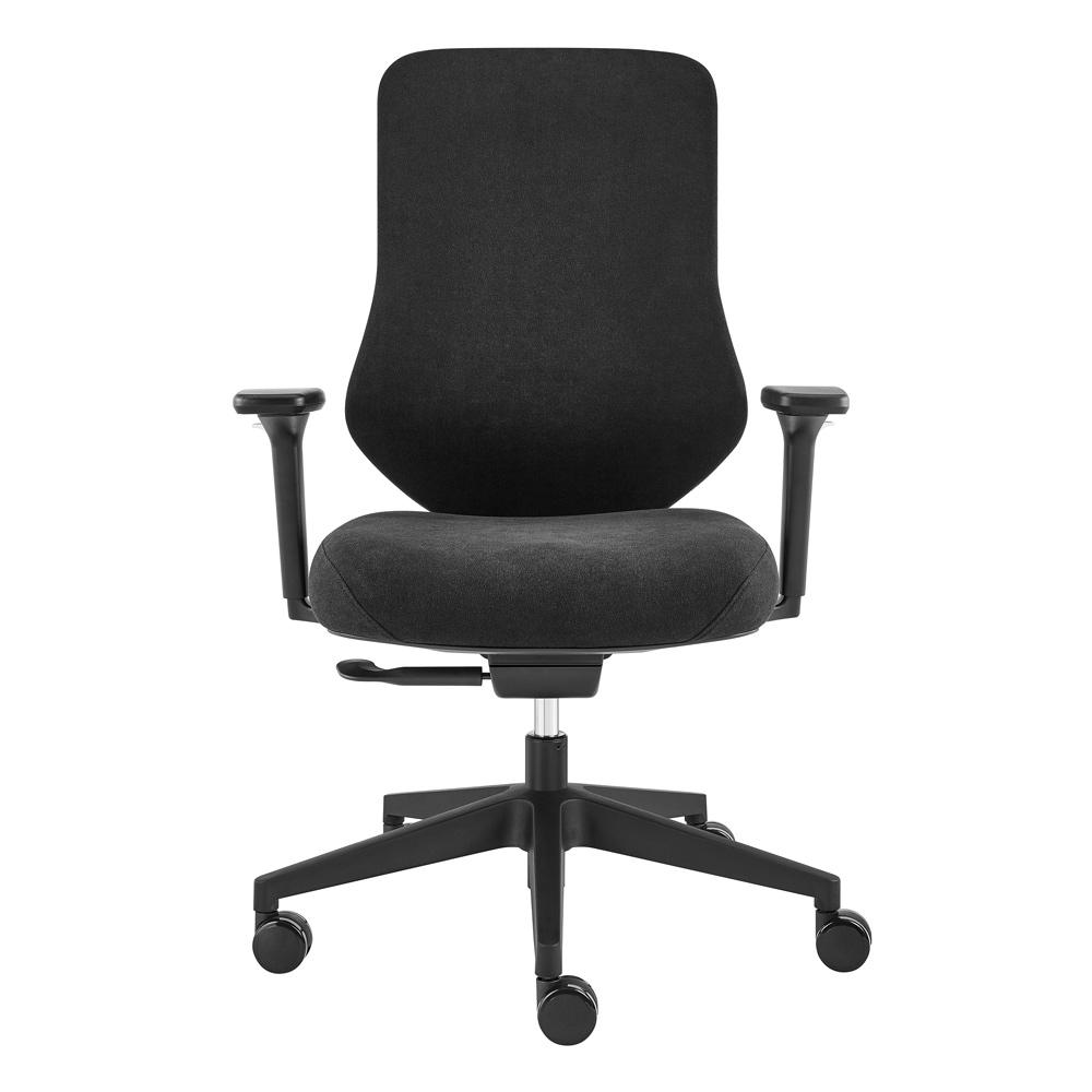 Euro Style - Jeppe Office Chair, Black - 10632-BLK veiw 1