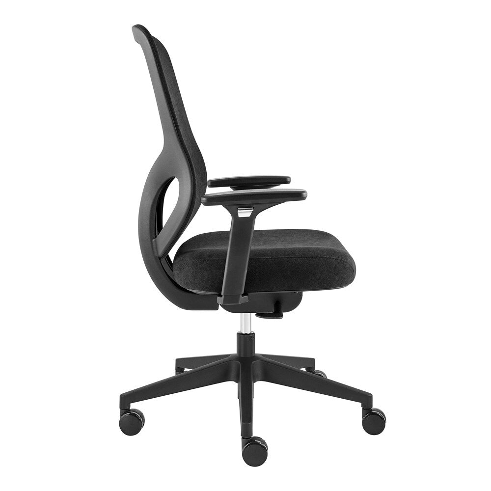 Euro Style - Jeppe Office Chair, Black - 10632-BLK veiw 3