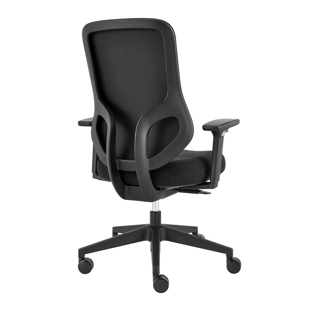 Euro Style - Jeppe Office Chair, Black - 10632-BLK veiw 4