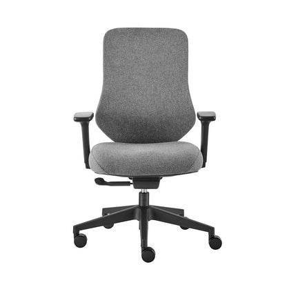 Euro Style - Jeppe Office Chair, Gray/Black - 10632-GRY veiw 1