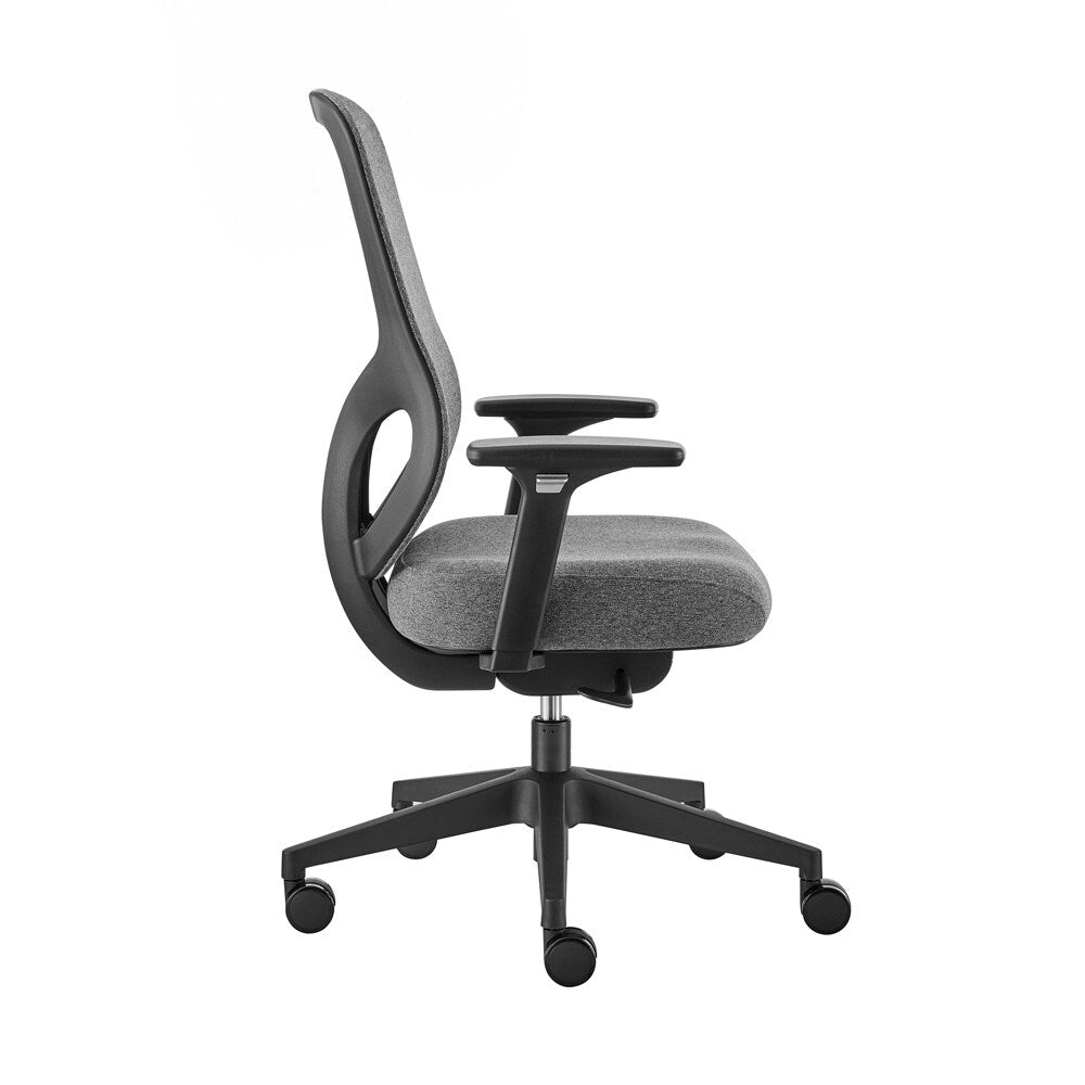 Euro Style - Jeppe Office Chair, Gray/Black - 10632-GRY veiw 4