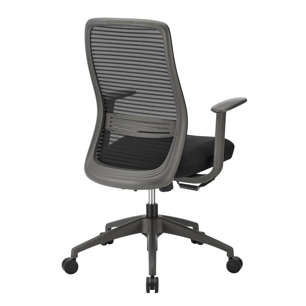 Euro Style - Kasper Mesh Back Office Chair, Black - 72001-BLK veiw 4