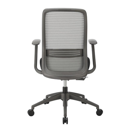 Euro Style - Kasper Mesh Back Office Chair, Gray/Black - 72001-GRY veiw 5
