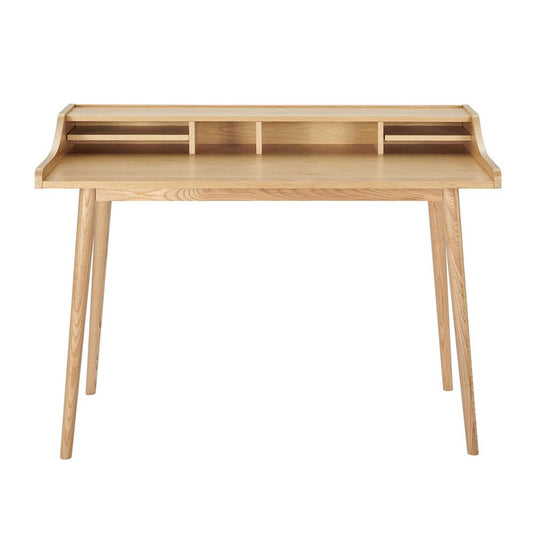 Euro Style - Flavio Desk, Oak - 09701-OAK veiw 1