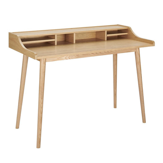 Euro Style - Flavio Desk, Oak - 09701-OAK veiw 2