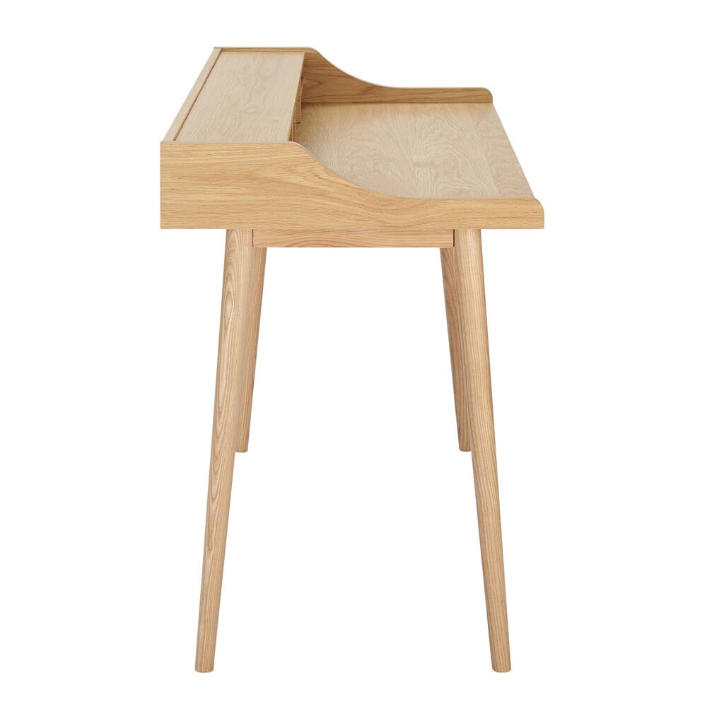 Euro Style - Flavio Desk, Oak - 09701-OAK veiw 3
