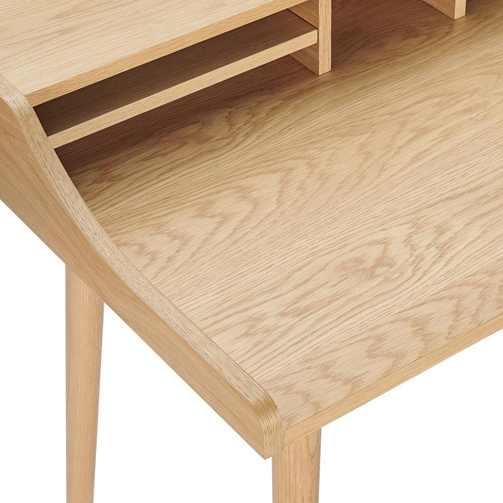 Euro Style - Flavio Desk, Oak - 09701-OAK veiw 4
