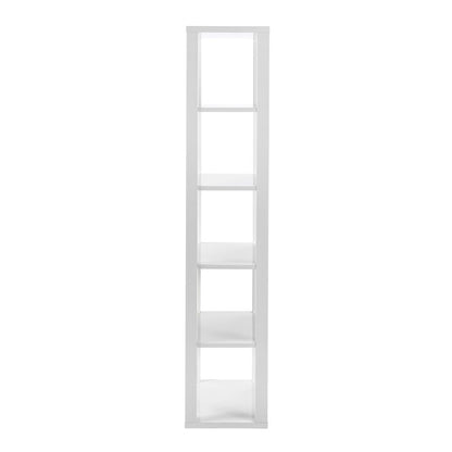 Euro Style - Tresero 24inW 6-Tier Shelving Unit, High Gloss White - 90639WHT-KIT veiw 3