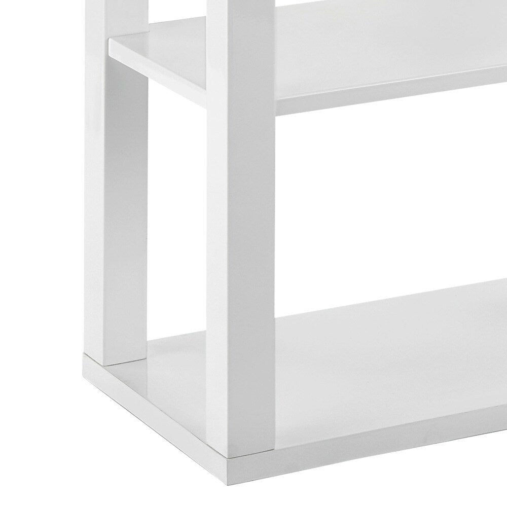 Euro Style - Tresero 24inW 6-Tier Shelving Unit, High Gloss White - 90639WHT-KIT veiw 5