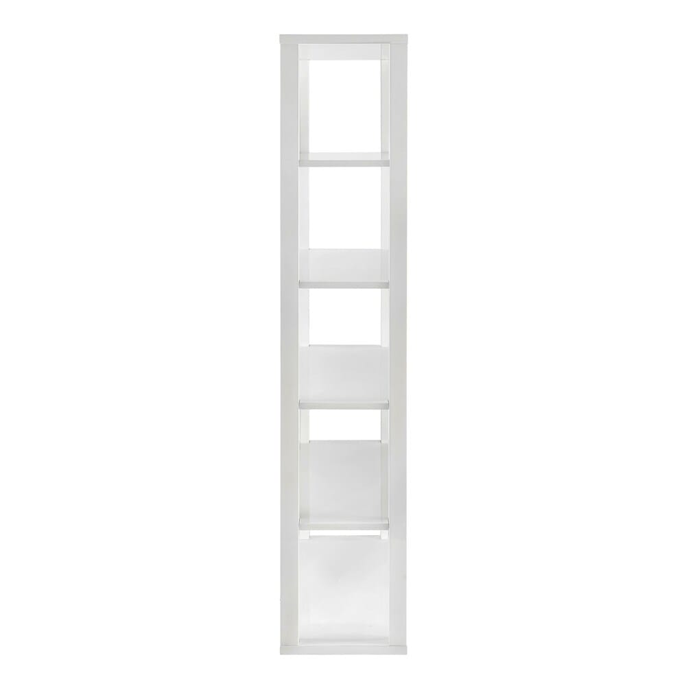 Euro Style - Tresero 40inW 6-Tier Shelving Unit, High Gloss White - 90636WHT-KIT veiw 3