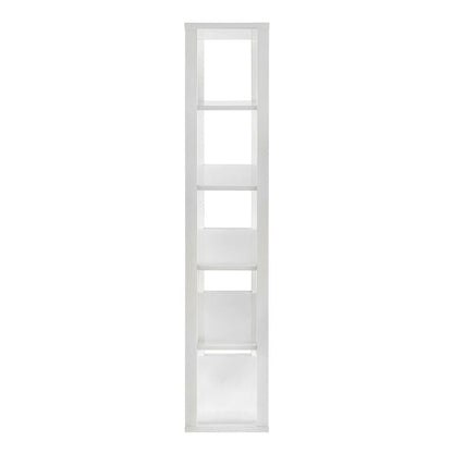 Euro Style - Tresero 40inW 6-Tier Shelving Unit, High Gloss White - 90636WHT-KIT veiw 3
