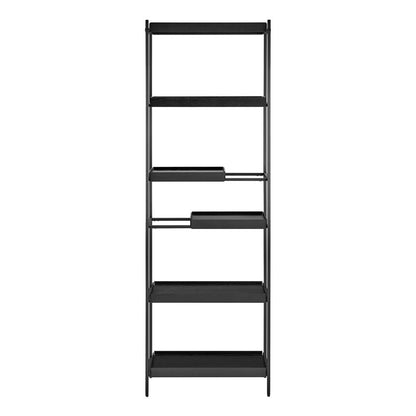 Euro Style - Kumla 26in 6-Tier Shelving Unit, Black - 31132BLK-KIT veiw 5