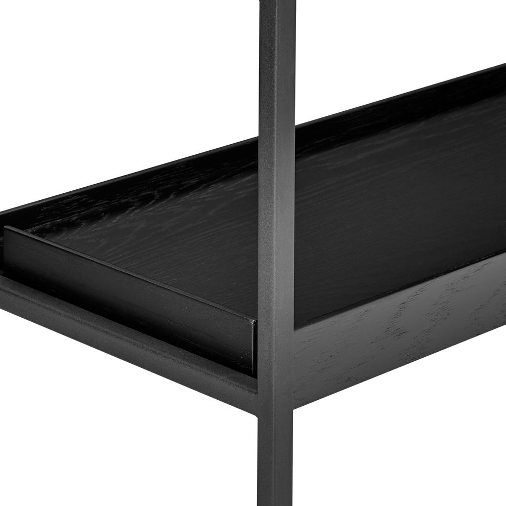 Euro Style - Kumla 39in 6-Tier Shelving Unit, Black - 31134BLK-KIT veiw 5