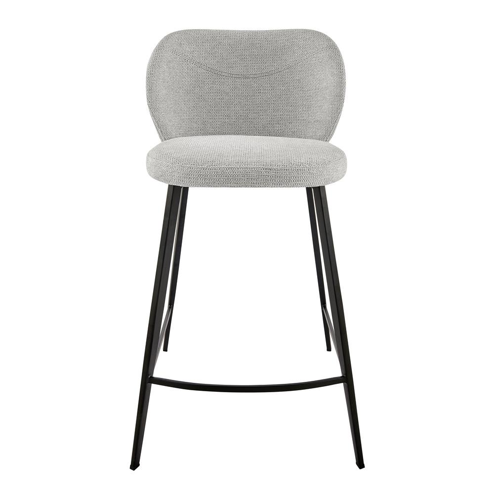 Euro Style - Markus Counter Stool, Light Gray/Black - 17254-LTGRY veiw 1
