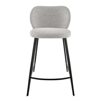 Euro Style - Markus Counter Stool, Light Gray/Black - 17254-LTGRY veiw 1