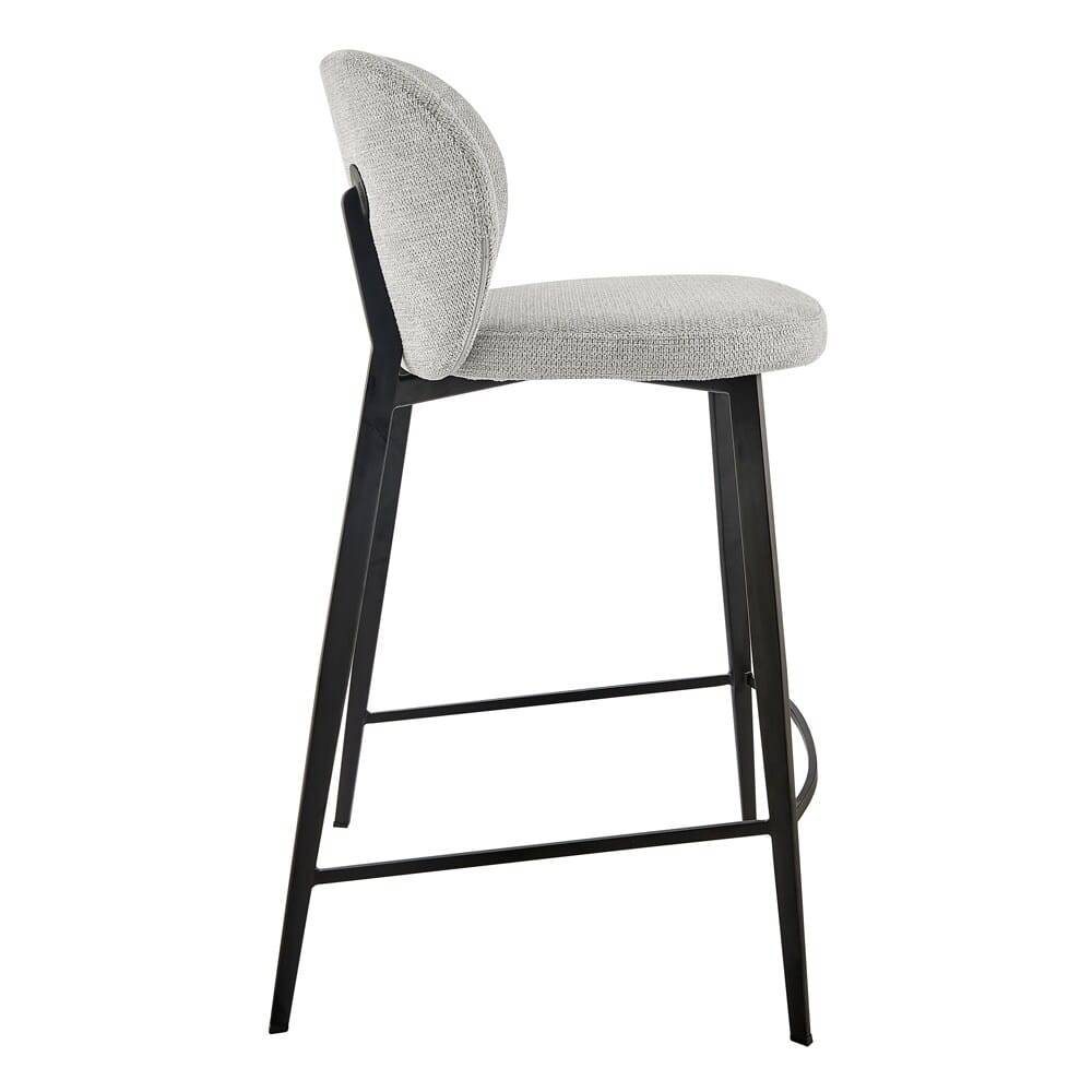 Euro Style - Markus Counter Stool, Light Gray/Black - 17254-LTGRY veiw 4